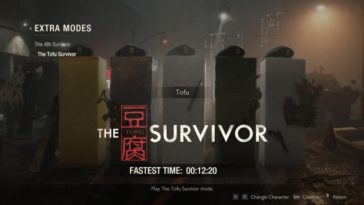 Resident Evil 2 Remake - O Modo de Sobrevivência de Tofu