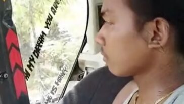 E venha aqui fora, por que não sai do veiculo?